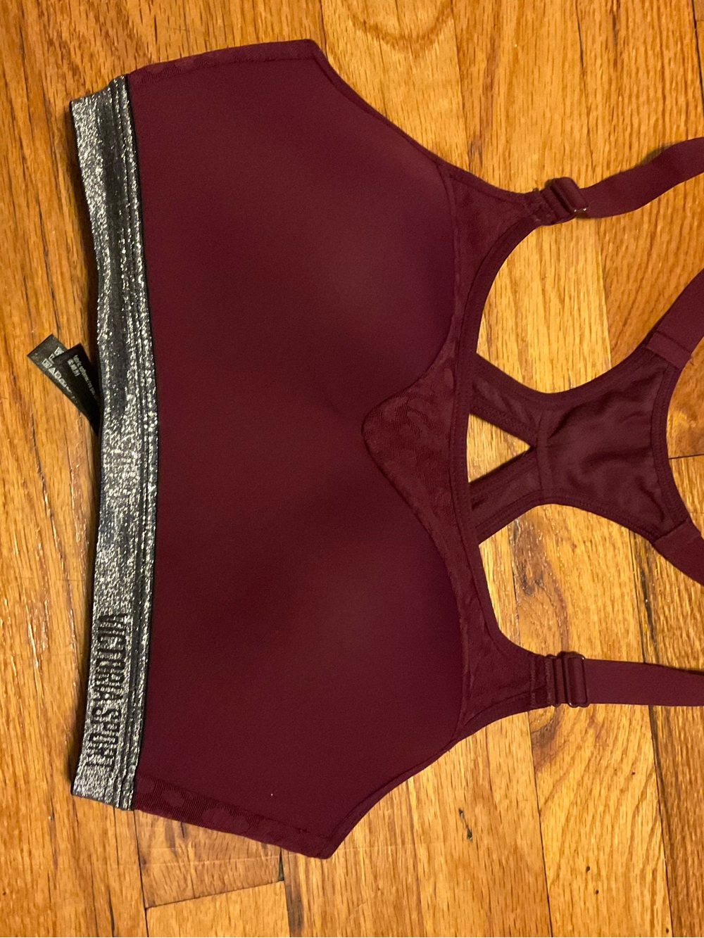 Victoria's Secret Sport Maroon Racerback Sports Bra Sz.32D